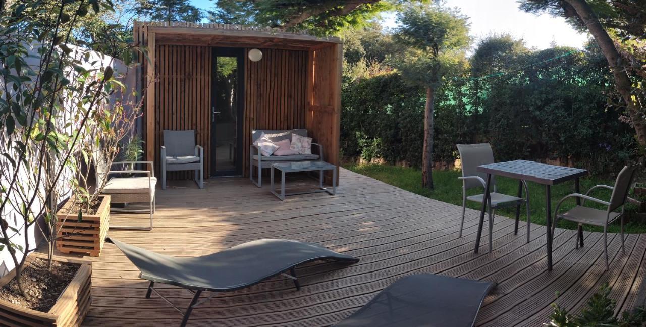Joli Studio Climatise Avec Jacuzzi Prive Et Entree Independante Fréjus Exterior foto